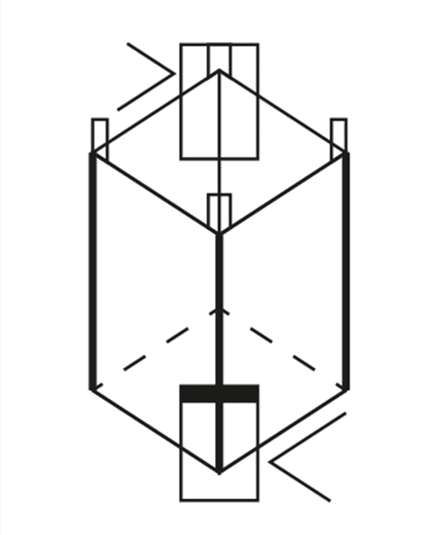 Big Bag in Abmessungen 100x95x140