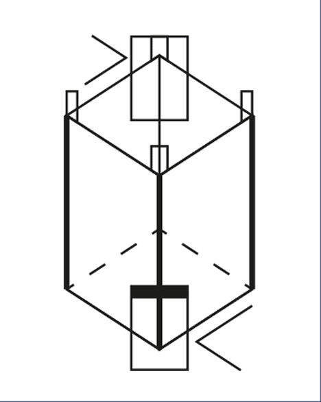 Big Bag in Abmessungen 91x91x110