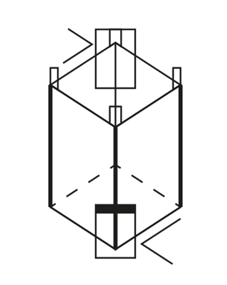 Big Bag in Abmessungen 91x91x125