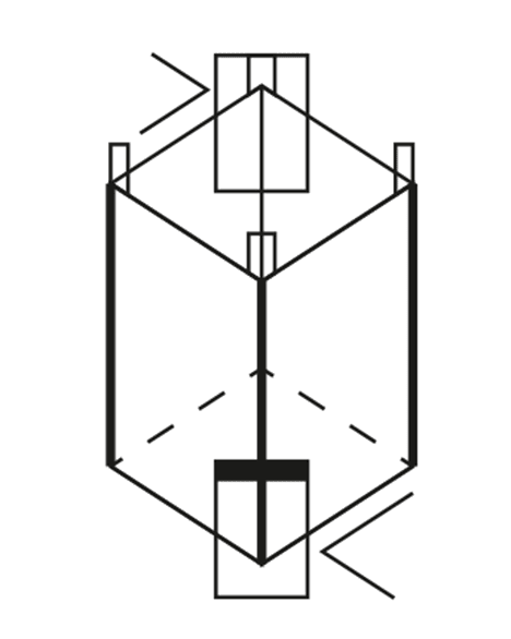 Big Bag in Abmessungen 91x91x145