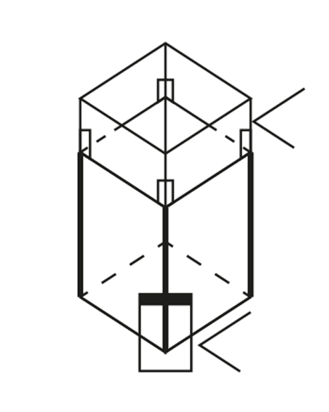 Big Bag in Abmessungen 95x95x170